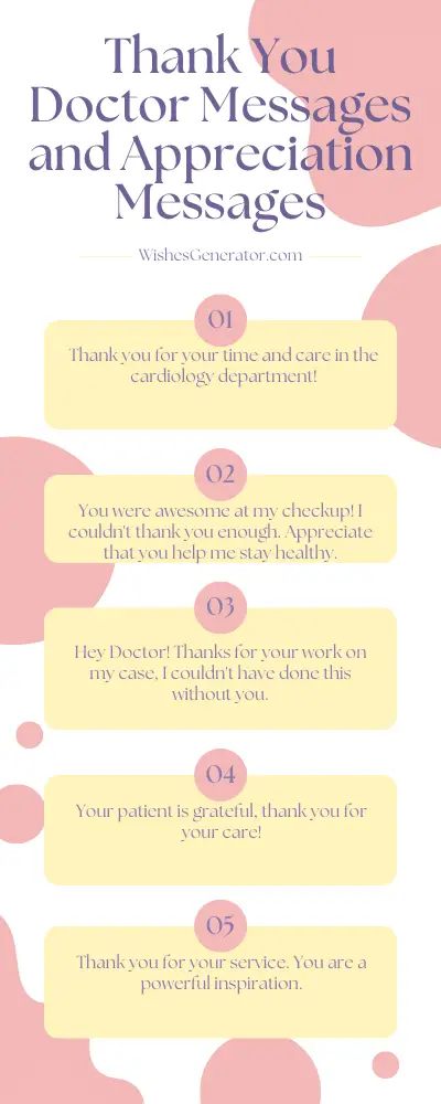 70 Thank You Doctor Messages And Appreciation Messages